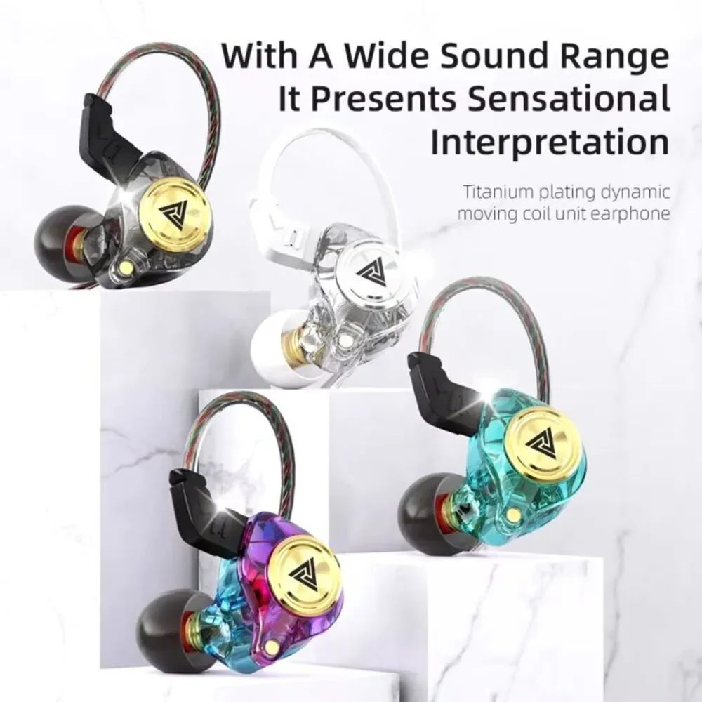 Wired Earphone with Microphone Hifi Music Monitor Bass Headphones NIB